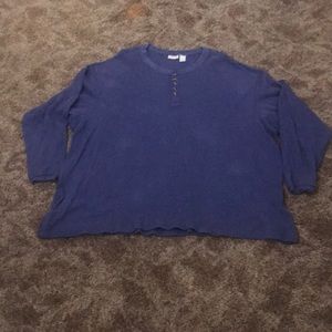 Blue Waffle Long Sleeve